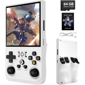 WDYQJE R36MAX Retro Handheld Games Console, Retro Game Console with 4.0 inch IPS HD Screen-Black in Kuwait