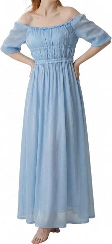 YESSA Renaissance Dress Women Peasant Dress Medieval Dress for Women Ren Faire Costume Flowy Fairy Dress in Saudi Arabia