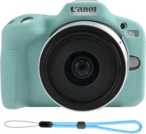 EOSR50 EOS R50 Camera Case Accessories Kit, Lightweight Silicone Protective Case with Strap Wrist, Anti-Scratch Slim Fit Soft Cover for Canon EOS R50 Camera (Black) in Saudi Arabia