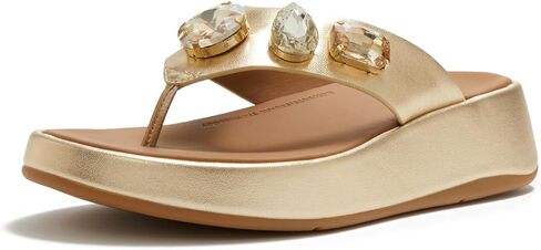 صندل FitFlop F-mode من الجلد ذو الجوهرة الفائقة عند أصابع القدم in Saudi Arabia