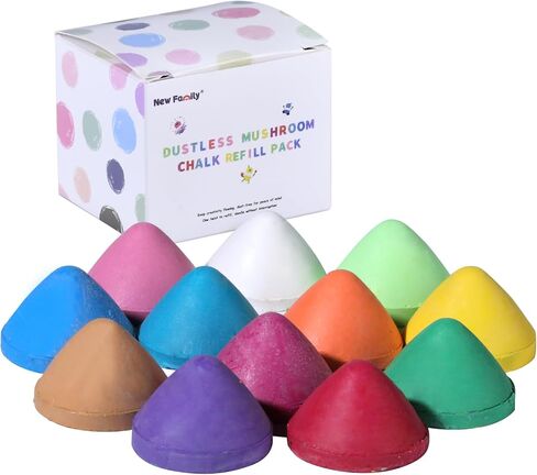 NewFamily Dustless Chalk for Kids，Dust-Free & Non-Toxic & Easy-Grip Chalk | Mess-Free Fun for Classroom, Home & On-the-Go Art in Saudi Arabia