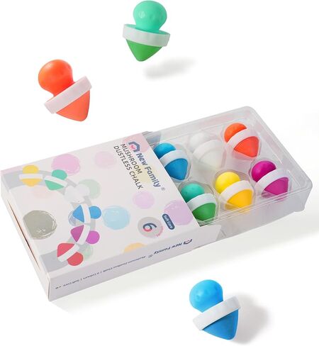 NewFamily Dustless Chalk for Kids，Dust-Free & Non-Toxic & Easy-Grip Chalk | Mess-Free Fun for Classroom, Home & On-the-Go Art in Saudi Arabia