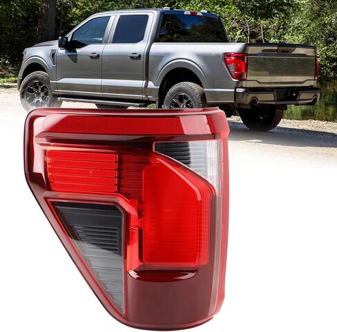 LH Halogen Tail light Assembly Fit for 2024 2025 Ford F150 XL/XLT/STX/Tremor Rear Lamp W/Blind Spot W/O Module Left Driver Side RL3Z-13405-C RL3413B505BD in Saudi Arabia