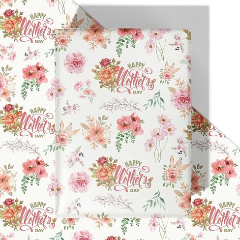 WRAPLULU Gaming Easter Wrapping Paper - 4 Jumbo Sheets, 28 * 40 Inches - Bunny Gift Wrap with Happy Easter, Rabbits, Easter Eggs, Carrots, Floral and Controllers, Perfect for Kids Easter, Spring in Saudi Arabia