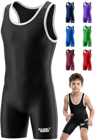 Exxact Sports Youth Wrestling Singlet For Boys, Premium Powerlifting Singlet, Kids Wrestling Singlets For Training in Saudi Arabia