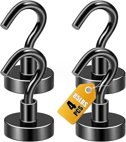 DIYMAG Magnetic Hooks for Hanging Cubicle Accessories, 30lbs 2026 Cruise Cabin Ship Essentials N52 Magnetic Hook Heavy Duty Strong Magnets Fridge for Classroom Beach Kitchen Grills 10 Pack Silver in Saudi Arabia