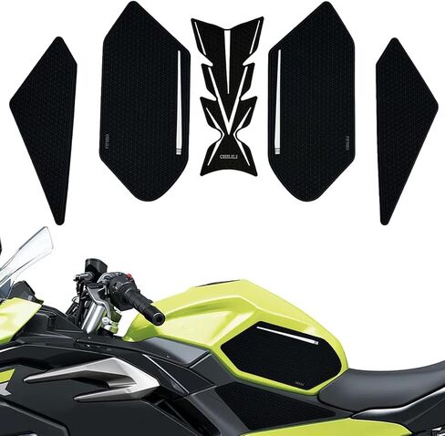 Tank pad For Kawasaki Ninja 500 Z500 Ninja500 SE 2024 2025 Ninja400 Z400 2018-2025 accessories, Tank grips with anti-slip texture Increase friction traction pad Fuel tank protector in Kuwait