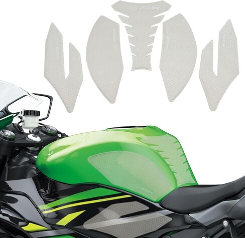 وسادة خزان لملحقات Kawasaki Ninja 500 Z500 Ninja500 SE 2024 2025 Ninja400 Z400 2018-2025، مقابض خزان مع نسيج مضاد للانزلاق تزيد من وسادة الجر الاحتكاكية واقي خزان الوقود in Kuwait
