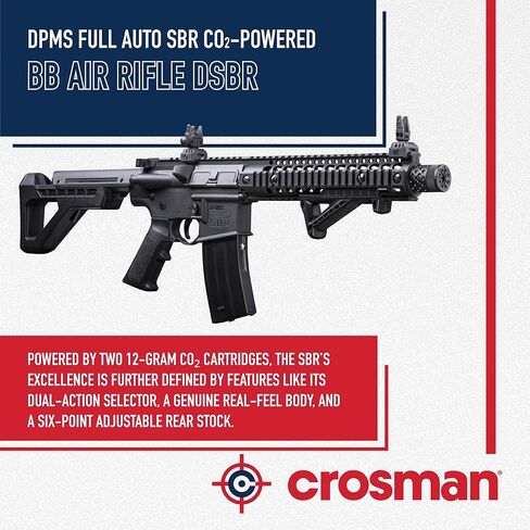 DPMS Full Auto SBR CO2-Powered BB Air Gun with Dual Action Capability in Saudi Arabia