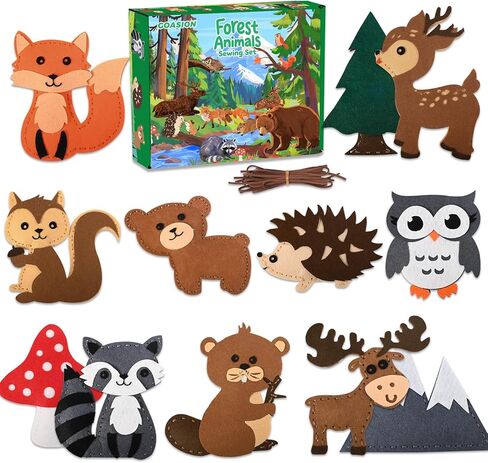 مجموعة الخياطة GOASION للأطفال، مجموعة الخياطة Planet Kids، تصميم مثقوب مسبقًا للزينة المعلقة DIY، خياطة الحلمة للمبتدئين من سن 8 إلى 12 عامًا، هدية عيد ميلاد للأولاد والبنات in Kuwait