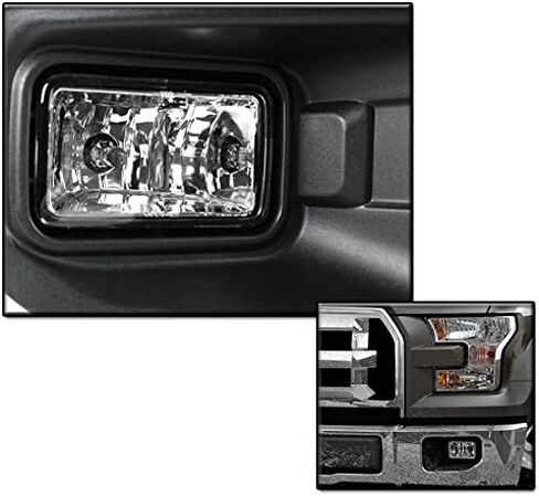 Bumper Driving Fog Lights Lamps Smoke Compatible with 2015-2017 F-150 Pickup in Saudi Arabia