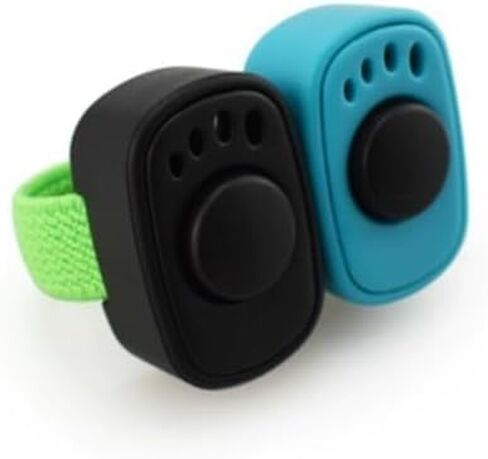 Mini Finger Clicker for Pet Training (Black + Blue) - Universal for Dogs, Cats, Horses, Birds & Other Animals in Saudi Arabia