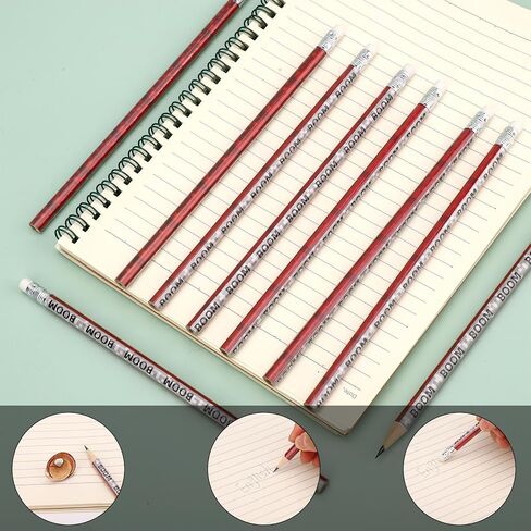 SAVITA 20pcs Pixel Pencils, Green & Red Wooden Video Game Themed Pens with Erasers Boom Party Supplies for Classroom School Prizes Birthday & Office Stationery for Students Kids (Style 1) in Kuwait