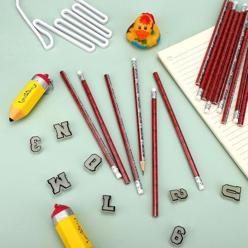 SAVITA 20pcs Pixel Pencils, Green & Red Wooden Video Game Themed Pens with Erasers Boom Party Supplies for Classroom School Prizes Birthday & Office Stationery for Students Kids (Style 1) in Kuwait