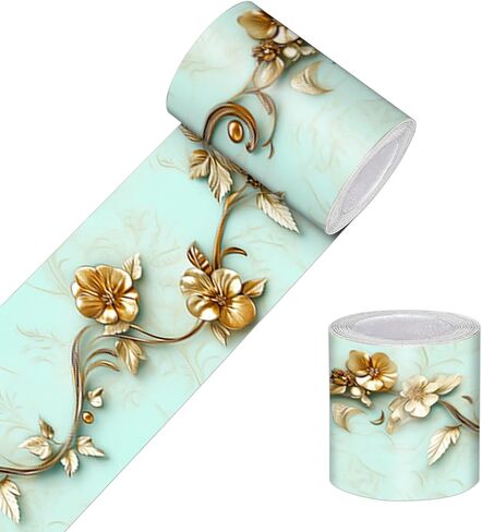 Wallpaper Border Peel and Stick Decorative Wall Trim Self Adhesive Butterfly Accent Strip for Kids Room Bedroom Nursery Playroom Mirror Frame Living Room 4x196 Inch Soft Pastel Garden Style in Kuwait
