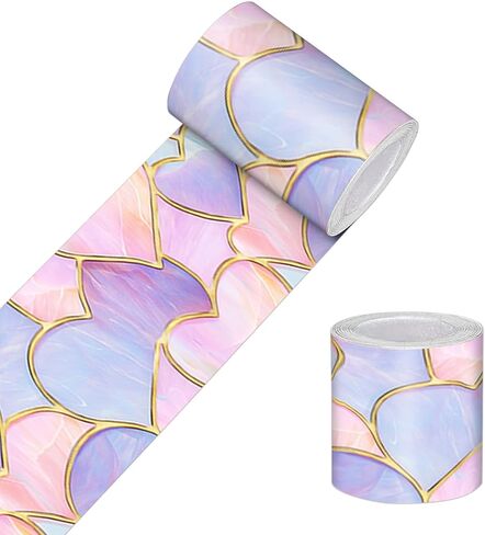 Wallpaper Border Peel and Stick Decorative Wall Trim Self Adhesive Butterfly Accent Strip for Kids Room Bedroom Nursery Playroom Mirror Frame Living Room 4x196 Inch Soft Pastel Garden Style in Kuwait