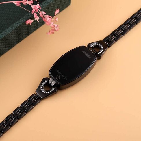 MASTOP Touch Screen Women Bracelet Wrist Watch Fashion Digital Dress Watch Stainless Steel Electronic Watch in Saudi Arabia