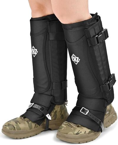 ZHZ Snake Gaiters متين مقاوم للماء لحماية الجزء السفلي من الأرجل، واقيات ثعبان مع حجم قابل للتعديل للرجال والنساء، يستخدم للصيد والمشي لمسافات طويلة والعمل في المزرعة in Saudi Arabia