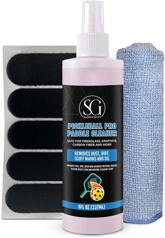 Pickleball Paddle Cleaner Spray - Removes Dirt, Ball Residue, Scuff Marks- EPA Safer Ingredients, Pickleball Accessories, Pickleball Gifts, 8 FL Oz in Saudi Arabia