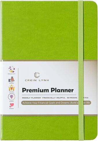 2026 Weekly and Monthly Planner, Calendar Planner with Budget & Goal Setting, A5 Hardcover Agenda Book with Inner Pocket, Jan 2025 – Dec 2027 Daily Organizer for School Office Home, Black in Saudi Arabia