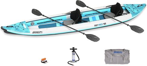 Sea Eagle 465FT FastTrack نفخ قوارب الكاياك 15'3 "1-3 أشخاص بجولة في قوارب الكاياك، عارضة خارجية صلبة، تجربة تجديف أكثر سلاسة، خفيفة الوزن in Kuwait