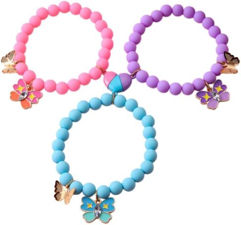 Colorful Beaded Heart-Shaped Matching Bracelets for Mothers and Daughters Friends Friendship Charm Bracelets for Women and Men Sisters Birthday Jewelry Gifts in Saudi Arabia