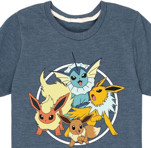 HYBRID APPAREL - Pokémon Eevee Group - Kids Short Sleeve Graphic T-Shirt in Saudi Arabia
