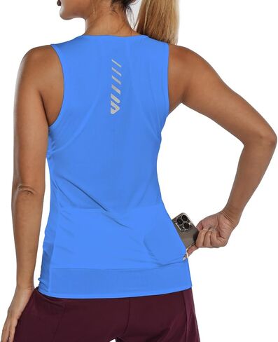 Wulibike Sleeveless Cycling Jersey Women Running Shirts Vest bike top Summer Biking tank With Pockets Pink S in Saudi Arabia
