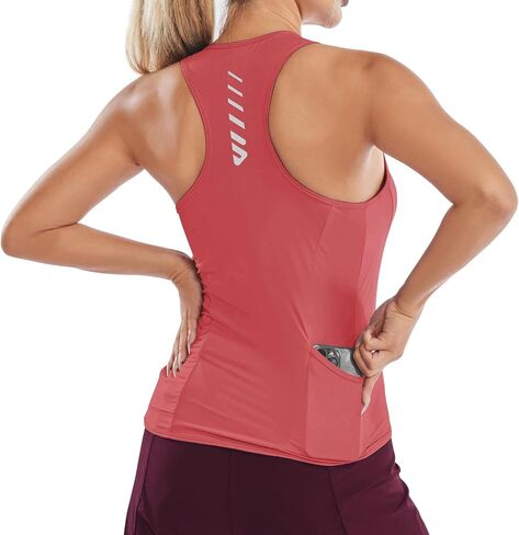 Wulibike Sleeveless Cycling Jersey Women Running Shirts Vest bike top Summer Biking tank With Pockets Pink S in Saudi Arabia