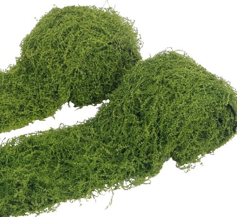 FAICOIA 2 Pcs Fake Moss Rug 39" x 39" Mossy Table Runner Green Artificial Moss Mat for Crafts Decorating Faux Moss Grass for Plants Indoor Planters Fairy Garden DIY Centerpieces Wedding 100 x 100cm in Saudi Arabia