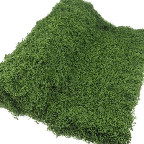 FAICOIA 2 Pcs Fake Moss Rug 39" x 39" Mossy Table Runner Green Artificial Moss Mat for Crafts Decorating Faux Moss Grass for Plants Indoor Planters Fairy Garden DIY Centerpieces Wedding 100 x 100cm in Saudi Arabia