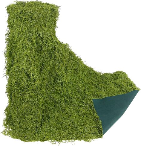 FAICOIA 2 Pcs Fake Moss Rug 39" x 39" Mossy Table Runner Green Artificial Moss Mat for Crafts Decorating Faux Moss Grass for Plants Indoor Planters Fairy Garden DIY Centerpieces Wedding 100 x 100cm in Saudi Arabia