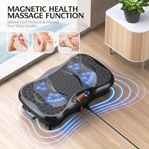 Vibration Plate Exercise Machine, Power Waver Vibration Plate Platform for Lymphatic Drainage Whole Body Vibration Plate Machine Helps Weight Loss Shaping 330lbs in Saudi Arabia