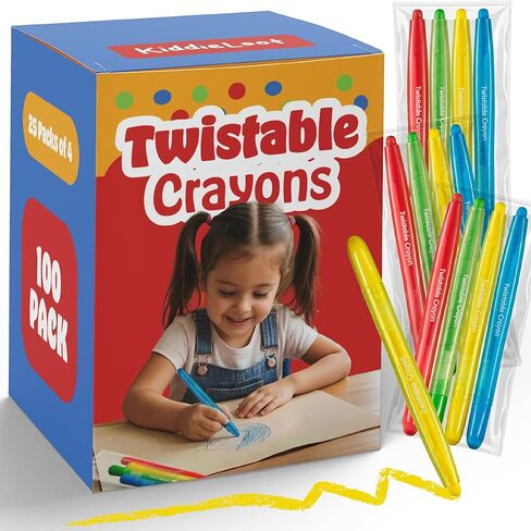 مجموعة أقلام تلوين قابلة للالتواء 40 عبوة (10 مجموعات من 4) - أقلام تلوين غير سامة، لا تحتاج إلى شحذ، خالية من الفوضى للأطفال، هدايا الحفلات، المطاعم، الفصول الدراسية، حقائب هدايا أعياد الميلاد، ومتعة تلوين السفر in Kuwait