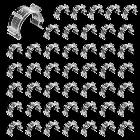 Sewing Bobbin Clips, 50 Pcs Clear Bobbin Holder Plastic Sewing Tool Clip Accessory Thread Clamps Clips Holder Tool Spools Organizers for DIY Craft Embroidery (5 Colors) in Saudi Arabia