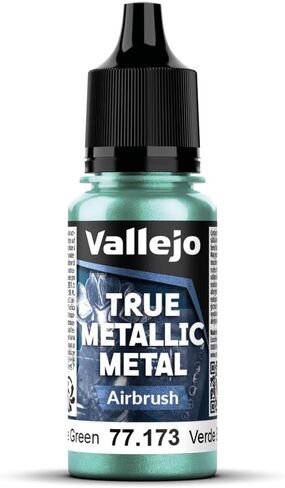 Vallejo - Hydra Turquoise Base | True Metallic Metal TMM | Acrylic Colors for Painting Metal Effects on Fantasy, Historical, and Wargaming Miniatures | 18 ml (0.6 fl.oz.) in Saudi Arabia