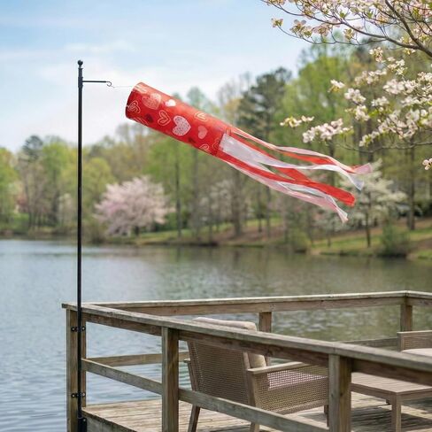 Madrona Brands Valentines Day Heart Windsock (نمط القلوب، 48 بوصة) in Kuwait