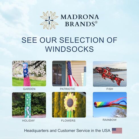 Madrona Brands Valentines Day Heart Windsock (نمط القلوب، 48 بوصة) in Kuwait