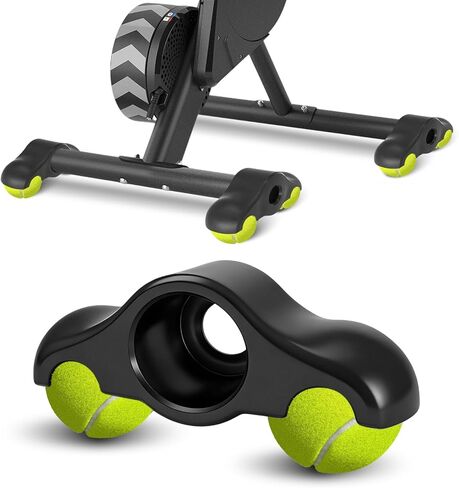 4 Pack Bike Trainer Rocker Feet, with 8 Tennis Balls, Vibration Dampening Stability & Noise Reduction Kit for Smart Bikes, Indoor Cycling Accessories in Saudi Arabia