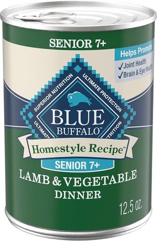 Blue Buffalo Homestyle Recipe Senior 7+ Turkey and Lamb Wet Dog Food for Senior 7+ Dogs, 12.5 oz. Cans, 6 Count Variety Pack in Kuwait