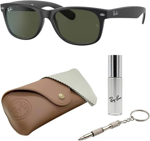 Ray-Ban RB2132F NEW WAYFARER MATTE Square Shaped Sunglasses for Men & Women with Official RAYBAN Eyewear Kit in Saudi Arabia