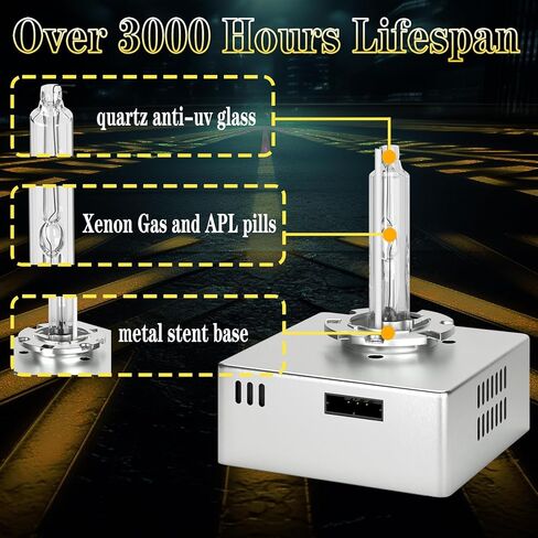 VHK Xenon Headlight Bulbs for 2015 2016 2017 2018 2019 GMC Sierra 2500 3500 HD & 2016-2018 Chevrolet Chevy Silverado 1500 LT LTZ LS WT, D5S HID High Low Beam, OEM D5SC1 Lights, 8000K White Blue, 2PCS in Saudi Arabia