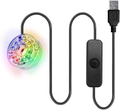 ضوء حوض السمك LED، ضوء LED غاطس ملون مقاوم للماء USB ضوء تحت الماء لخزان حوض السمك in Kuwait