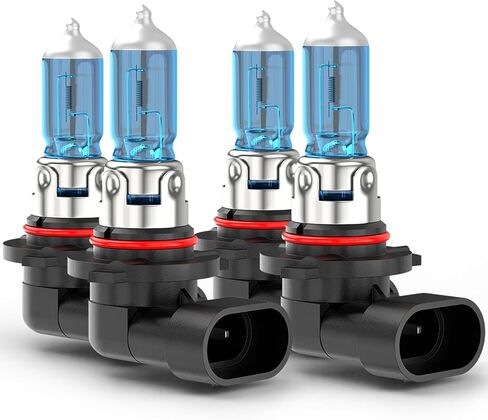 مجموعة مصابيح الهالوجين الأمامية متوافقة مع Toyota Camry High and Low Beams 2007 2008 2009 2010 2011 2012 2013 2014 2015 2016 2017 2018، 5500K أبيض، سطوع 300%، التوصيل والتشغيل، 4 عبوات in Kuwait