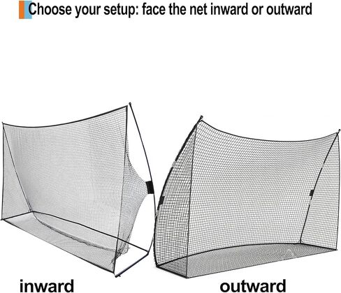 Golf Net, 10x7x3ft Heavy Duty Golf Practice Nets with Carry Bag for Backyard Chipping Indoor Outdoor Training in Saudi Arabia