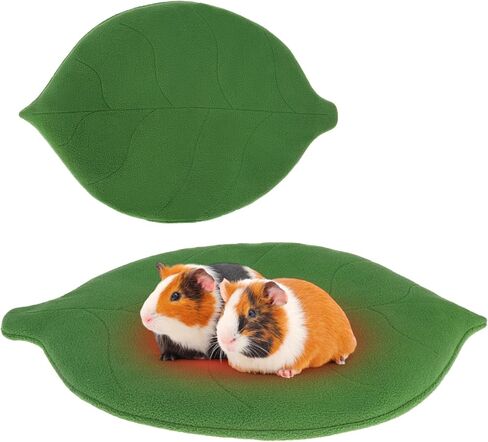 Guinea Pig Bedding Mat Washable,Ultra Soft Fleece Warm Small Animal Beds,Absorbent&Waterproof Rabbit Winter Sleeping Pad for Rabbit Hamster Squirrel Hedgehog Chinchilla Ferret,Strawberry 12"x14" in Saudi Arabia