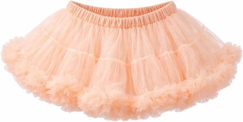 Malco Modes Tutu Mini Skirt | Fluffy Carnival Skirt | Summer Season | Ballet | Rave | Festival & Costume Underskirt Peach in Saudi Arabia
