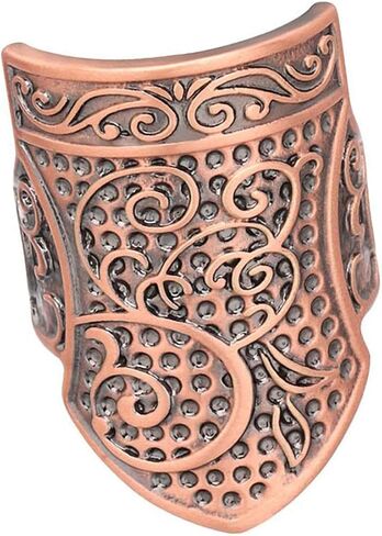 Sewing Thimble Finger Protector Thimble Needlework Non Slip Vintage Style Quilting Craft Accessories DIY Sewing Tools, Red Bronze in Saudi Arabia