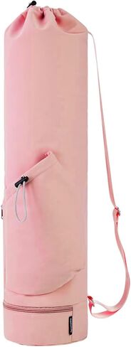 Yoga Mat Bag Yoga Mat Carrier Bag with Water Bottle Pocket and Bottom Wet Pocket Waterproof Yoga Mat Carry Bag Multi-Functional Storage Bag for Women Men in Saudi Arabia
