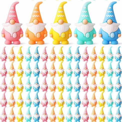 25 Pcs Easter Mini Gnome Figures Tiny Gnomes Figurines Easter Egg Stuffers Gifts Little Gnome Statues to Hide and Seek Mini Fairy Figurines for Egg Hunt Party Gifts in Saudi Arabia